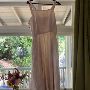 Son de flor pinafore dress size medium seashell white